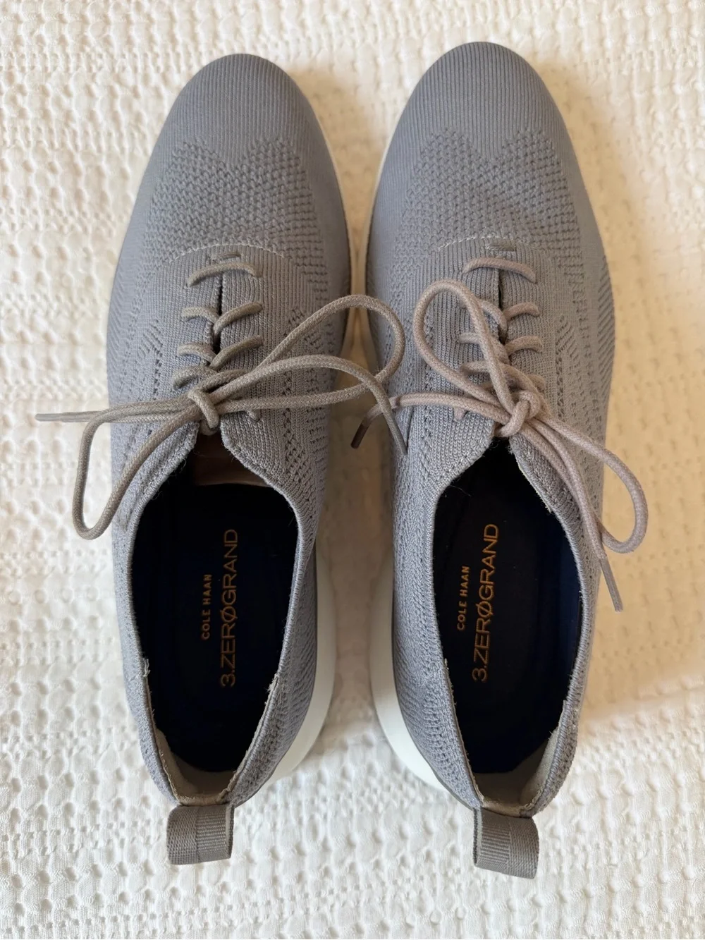 Cole Haan 3.ZERØGRAND Knit Sneaker — Light Gray